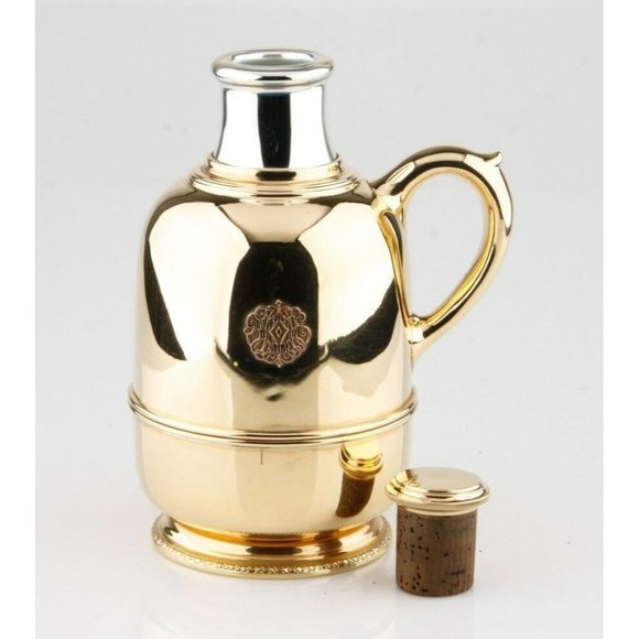 Cartier Thermos Flask/Bottle 14k Yellow and White Gold Very Rare Vintage Piece - Picture 2 of 5